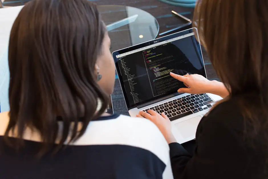 A developer using CodeT5 to translate natural language into code