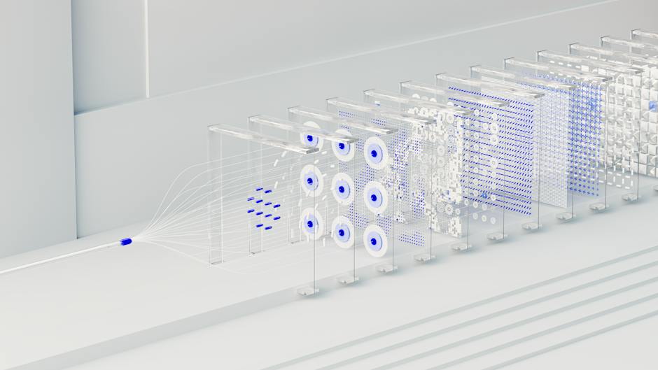 A visualization of neural network architectures and deep learning model structures used for enhanced detection capabilities.