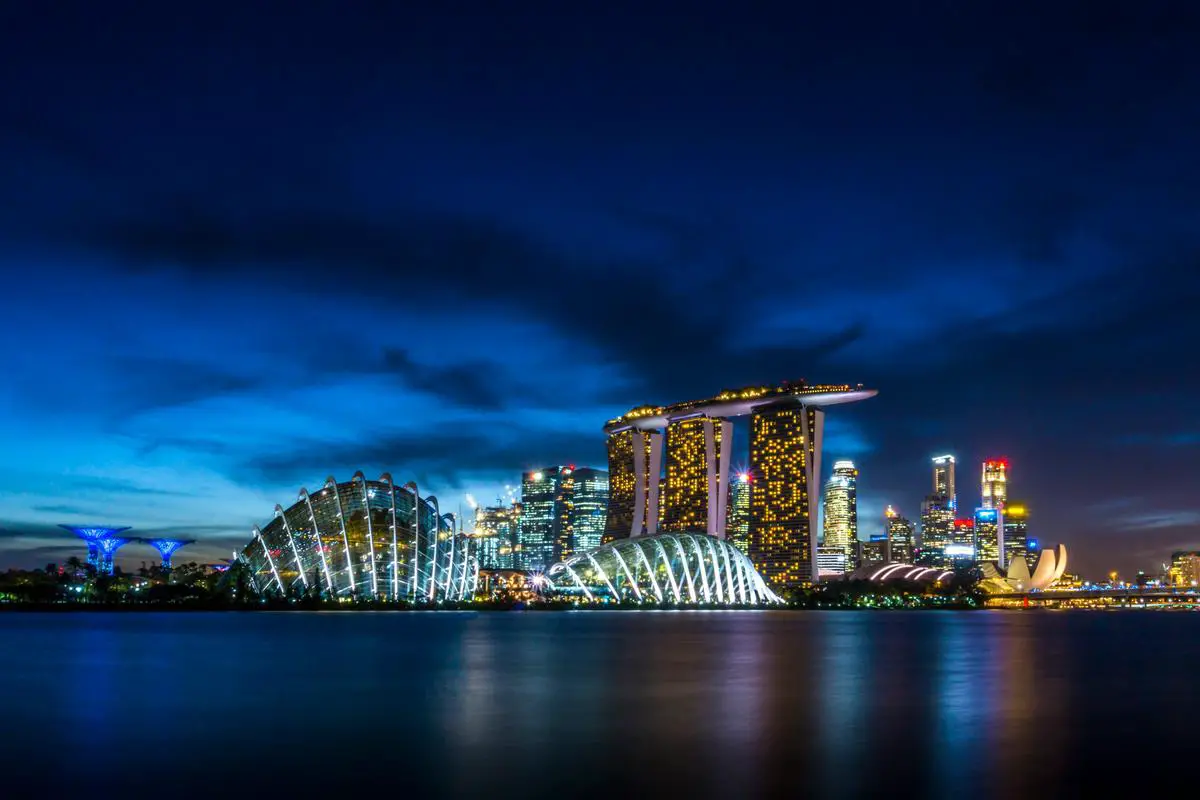 A symbolic representation of Manus AI's relocation from China to Singapore
